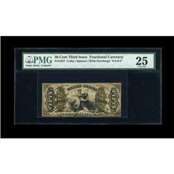 Fr. 1357 50c Third Issue Justice PMG Very Fine