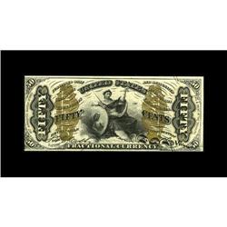 Fr. 1358 50c Third Issue Justice Choice About