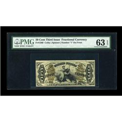 Fr. 1360 50c Third Issue Justice PMG Choice