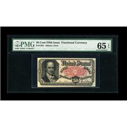 Fr. 1381 50c Fifth Issue PMG Gem Uncirculated 65