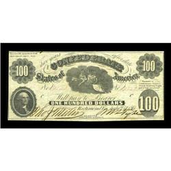 T7 $100 1861 Cr. 11 PF-4. Very Fine.