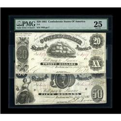 T8 $50 1861 Cr-15 PF-2 PMG Very Fine 25