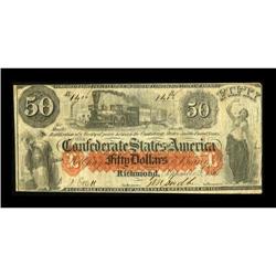 T15 $50 1861. Uncut VF.