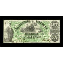 T17 $20 1861 Cr. UNL PF-2 Fully Framed. CU