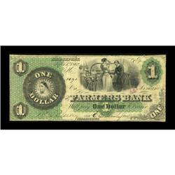 Bridgeport, CT- Farmers Bank $1 Sept. 1, 1862