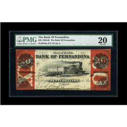 Fernandina, FL- Bank of Fernandina $20 Dec. 1,