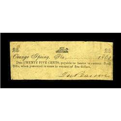 Orange Spring, FL- John W. Pearson 25¢ 1862