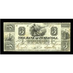 Pensacola, FL- Bank of Pensacola $3 May 4, 1840