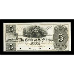 St. Mary's, GA- Bank of St. Mary's $5 18__