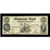 Ft. Leavenworth, KS- Merchants Bank $3 Aug. 21,