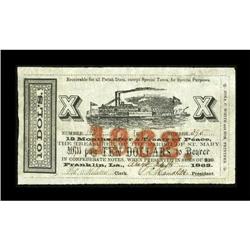 Franklin, LA- Parish of St. Mary $10 Aug. 24,