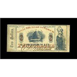 New Orleans, LA- DJ. Hockersmith $2 Jan., 1862