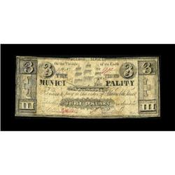 New Orleans, LA- Municipality No. 3 $3 1837