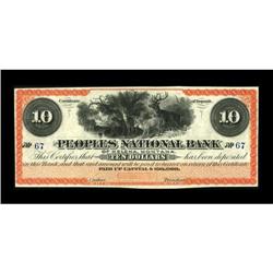 Helena, MT- Peoples National Bank $10 Undated