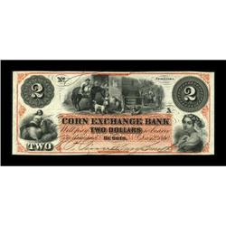 DeSoto, NE- Corn Exchange Bank $2 Dec. 12, 1860
