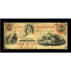 Charlotte, NC- Bank of Charlotte $10 Oct. 6,