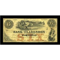 Fayetteville, NC- Bank of Clarendon $6 Nov. 1,