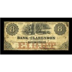 Fayetteville, NC- Bank of Clarendon $8 Aug. 1,