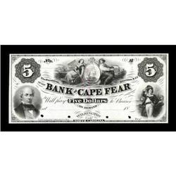 Wilmington, NC- Bank of Cape Fear $5 Proof