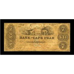 Wilmington, NC - Bank of Cape Fear $7 July 1,