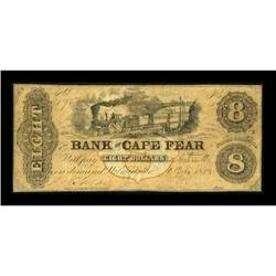 Wilmington, NC- Bank of Cape Fear $8 Oct. 1,