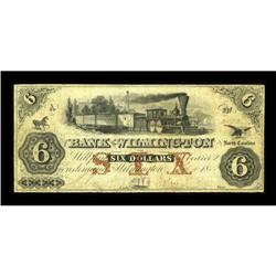 Wilmington, NC- Bank of Wilmington $6 July 10,