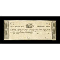 New Salem, PA- Farmers & Mechanics Bank 37 1/2¢