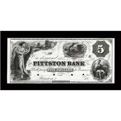 Pittston, PA- Pittston Bank $5 G6 Hoober 313-3