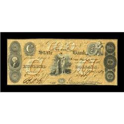 Charleston, SC- State Bank $100 Jan. 8, 1859