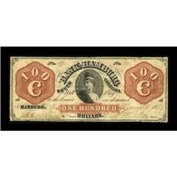 Hamburg, SC- Bank of Hamburg $100 Dec. 5, 1859