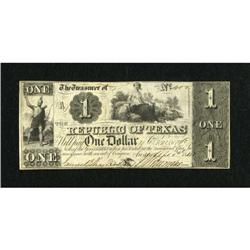 Austin, TX- Republic of Texas $1 Apr. 1, 1841