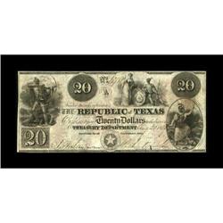 Austin, TX- Republic of Texas $20 Aug. 20, 1839