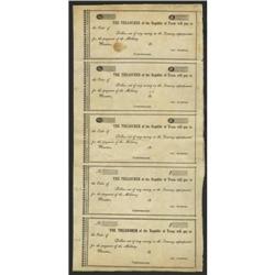 Houston, TX- Treasurer of the Republic of Texas