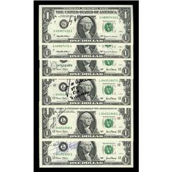 Astronaut Autographed Paper Money.