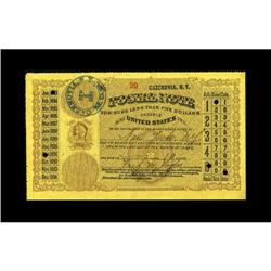 Cazenovia, NY- Postal Note Sept. 5, 1883 10¢