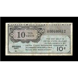 Series 461 10¢ Replacement Very Fine.