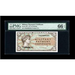 Series 691 $5 PMG Gem Uncirculated 66 EPQ.