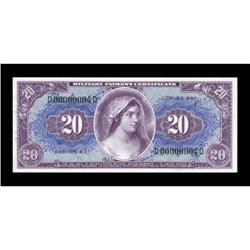 Series 691 $20 Gem New Serial Number Four