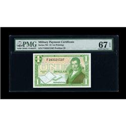 Series 701 $1 PMG Superb Gem Unc 67 EPQ.