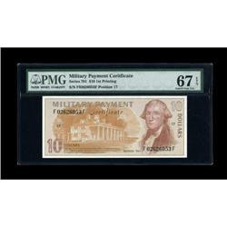 Series 701 $10 PMG Superb Gem Unc 67 EPQ.