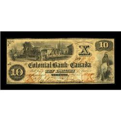 Toronto, ON- Colonial Bank of Canada $10 April