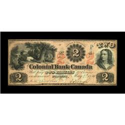 Toronto, ON- Colonial Bank of Canada $2 May 4,