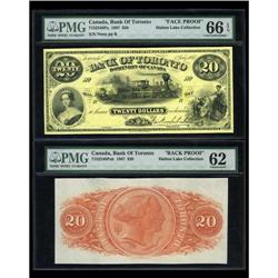 Toronto, ON- Bank of Toronto $20 July 1, 1887