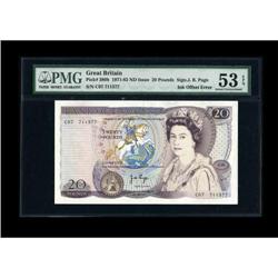 Great Britain £20 Offset Error (1971-82) Pick