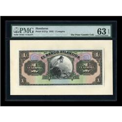 Honduras 1 Lempira (1932) Pick 121p Face Proof