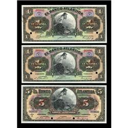 Honduras 1 (2); 5 Lempiras 1932 Pick S121; S123