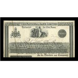 Ireland 3 Pounds Face Proof National Bank