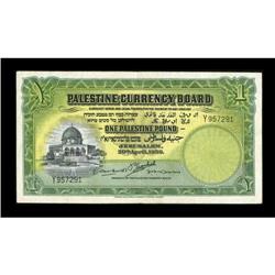 Palestine 1 Pound Palestine Currency Board 1939