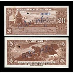 Viet Nam-South 20 Dong (1962) Pick 6s Face and
