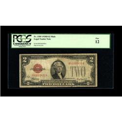 Fr. 1505 $2 1928D Legal Tender Note. PCGS Fine